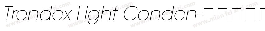 Trendex Light Conden字体转换
